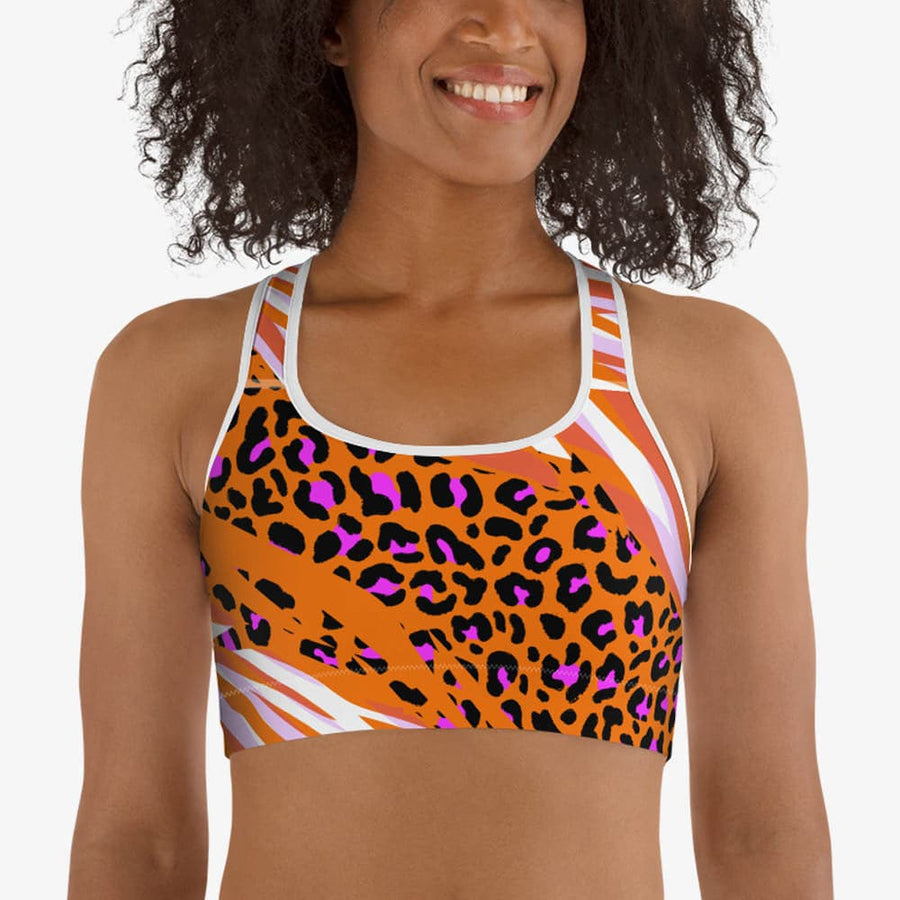 Leggings + Sports Bras "Cheetiger" Orange