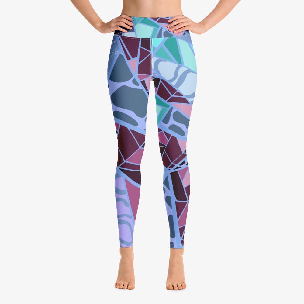 Patterned leggings mosaic front