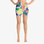WAREHOUSE Camouflage Shorts "HappyCamo" Salmon/Blue