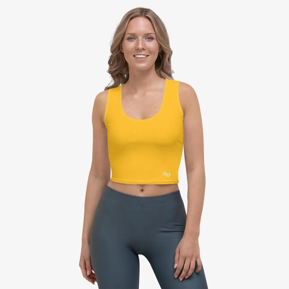 Yellow Monochrome Crop Top