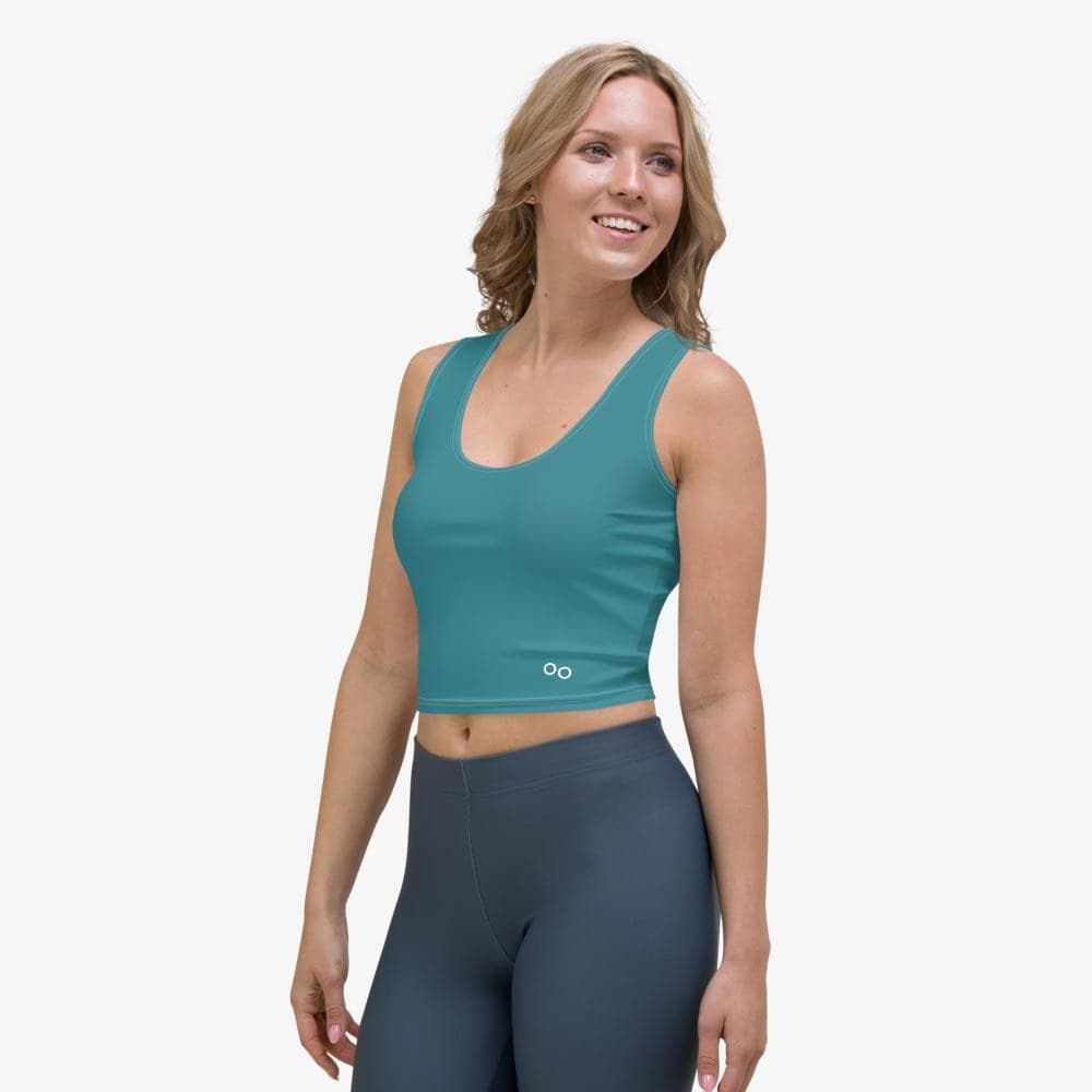 Green Monochrome Crop Top