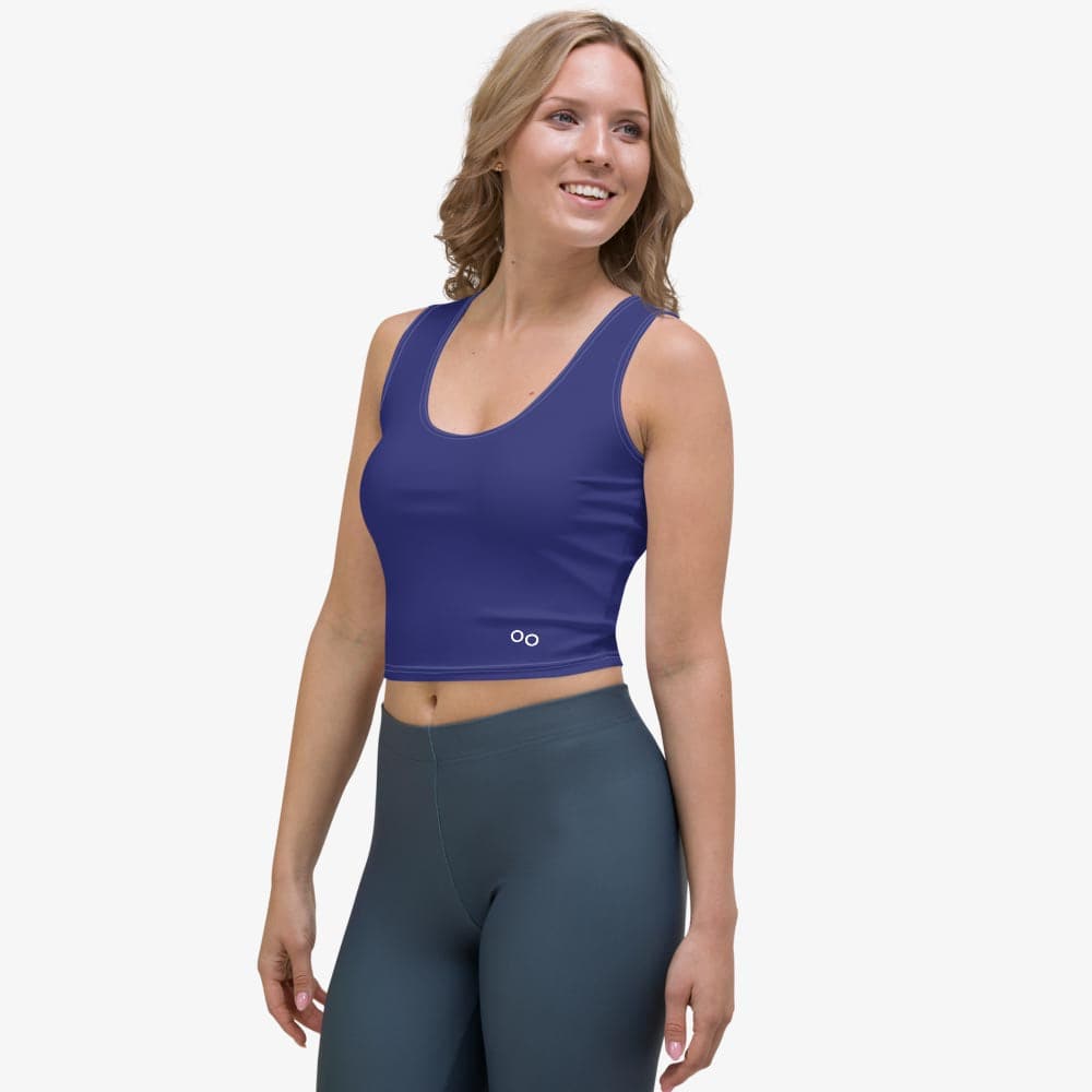 Blue Monochrome Crop Top