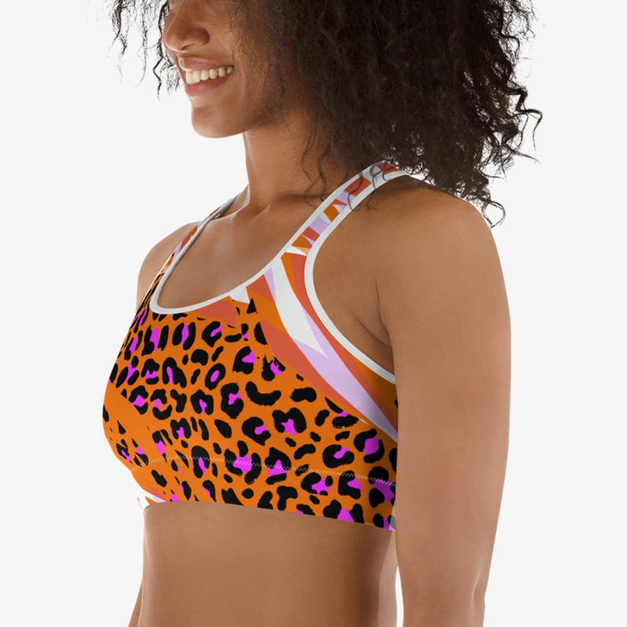 Tan Leopard Print Sustainable Sports BeYou Bra – BeYou Multiwear