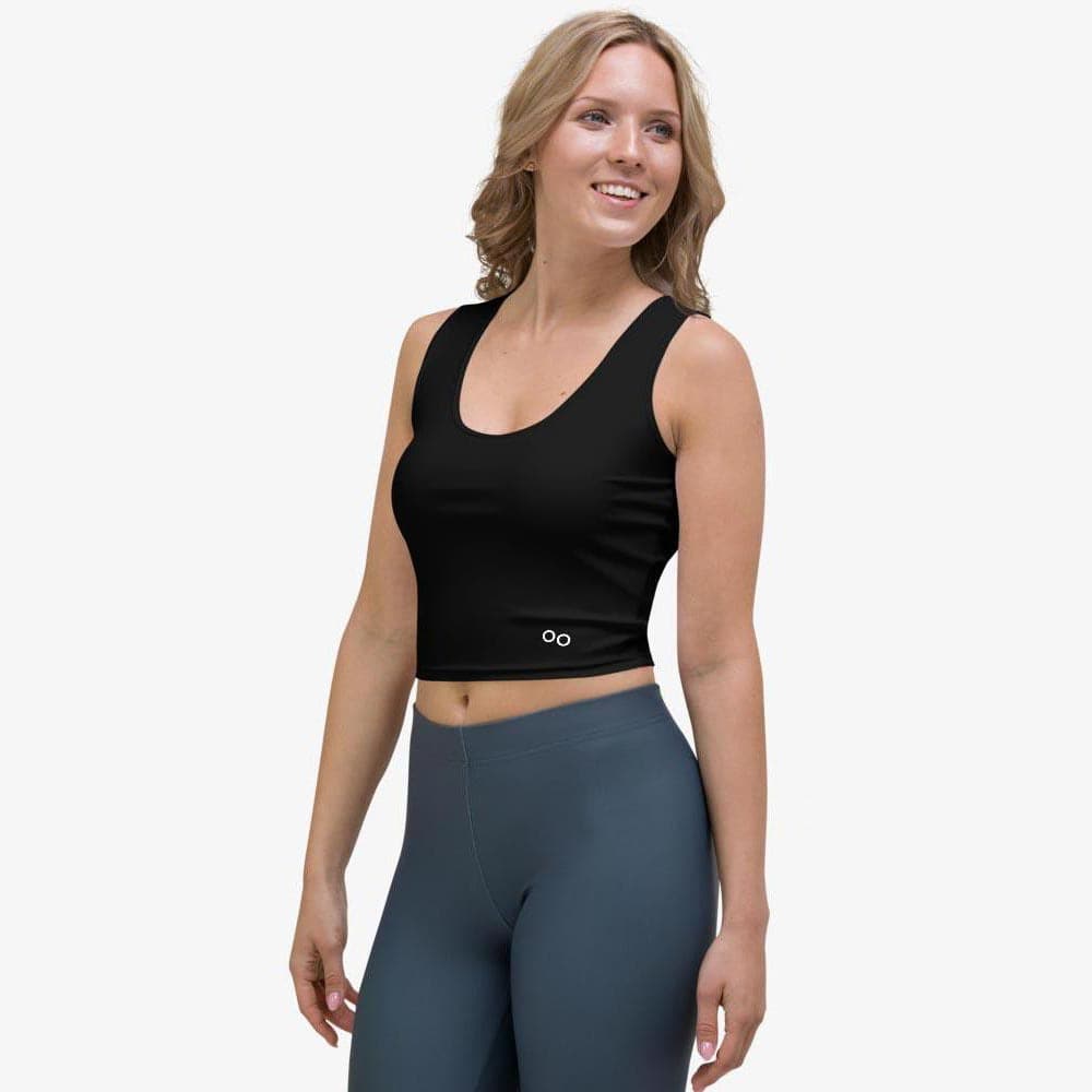 Black Monochrome Crop Top
