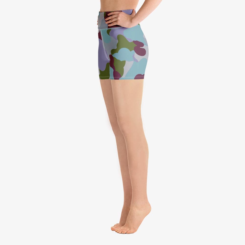 WAREHOUSE Camouflage Shorts "HappyCamo" Lilac/Green
