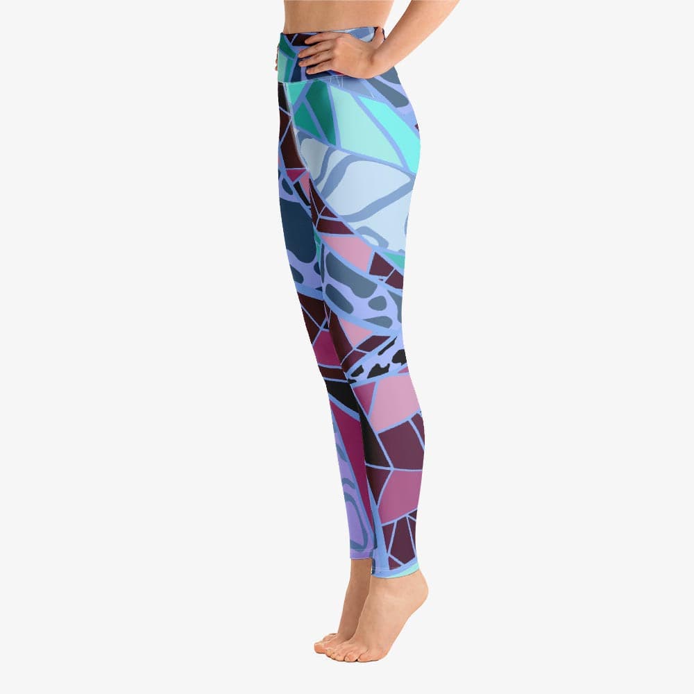 Patterned leggings mosaic left