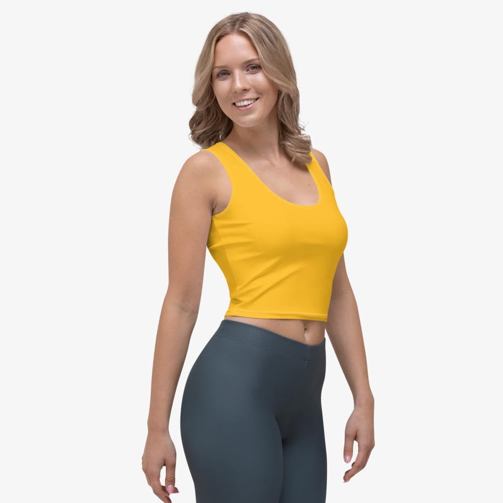 Yellow Monochrome Crop Top