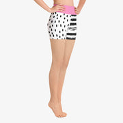 WAREHOUSE Printed Shorts "Dots&Stripes" Pink