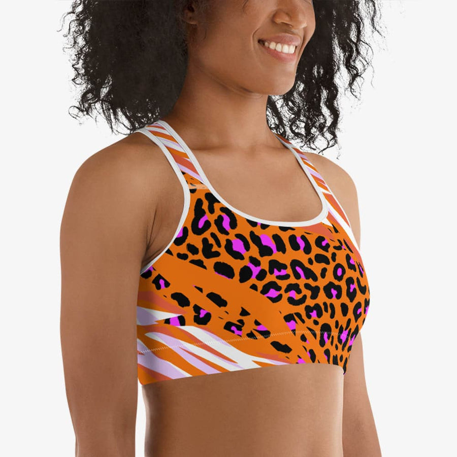 Cheetah Print Longline sports bra – thedaintyartist