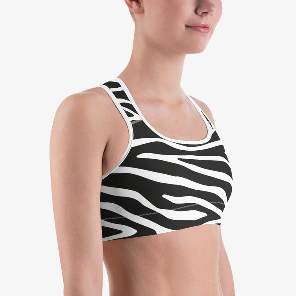 Zebra Sports Bra