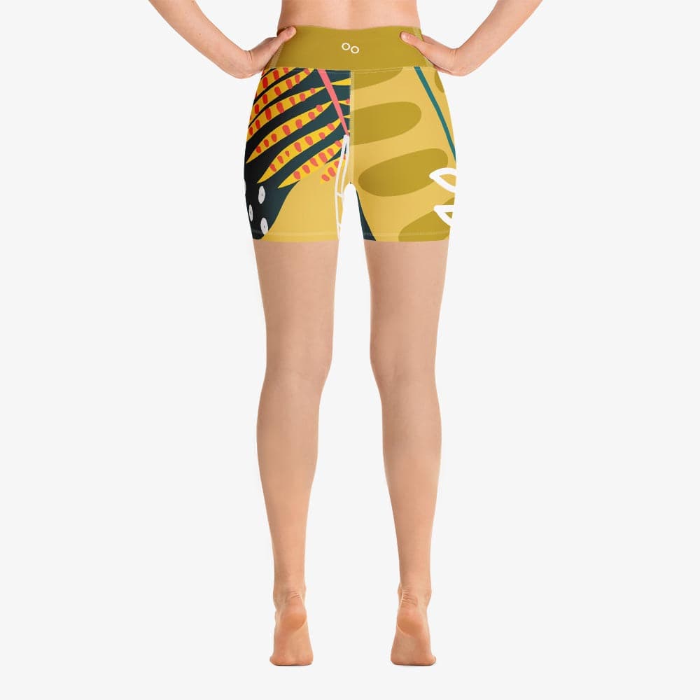 Tropics Yoga Shorts – Olive/Green